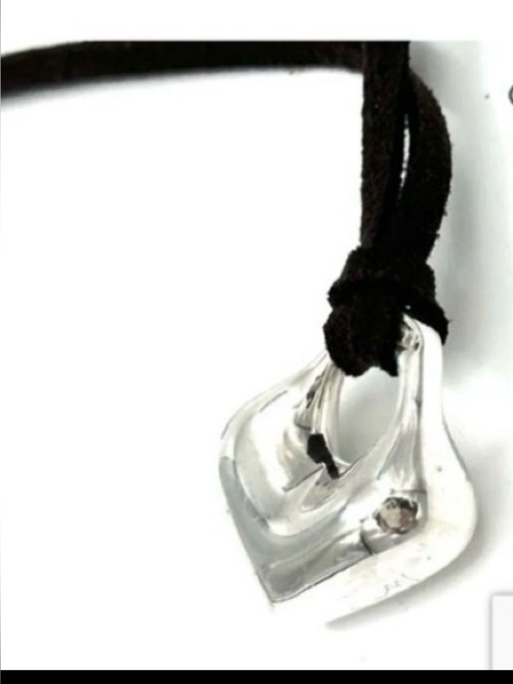 Vintage Robert Lee Morris RLM Small Silver Heart Pendant